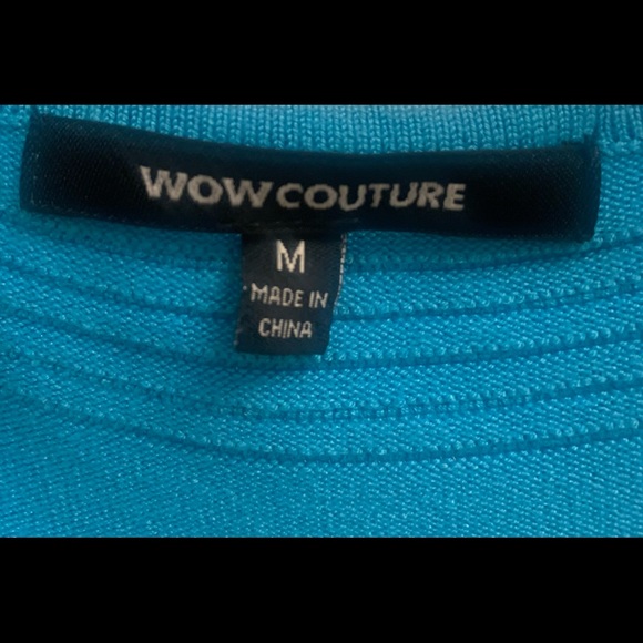 Turquoise bodycon mini dress - Picture 4 of 4